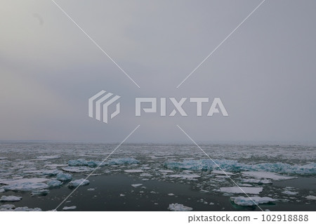 Drift ice in Shiretoko, Hokkaido 102918888