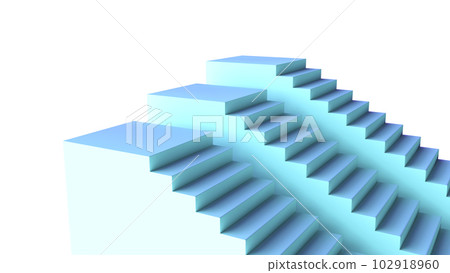 3d illustration of staircase podium 102918960