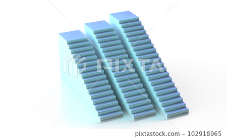 樓梯講台的 3d 插圖 102918965