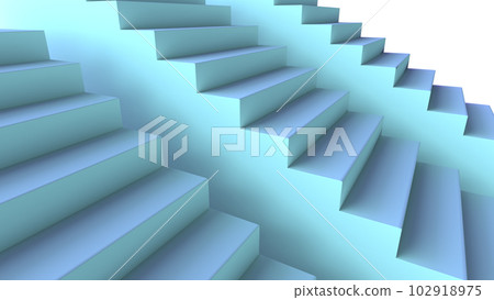 3d illustration of staircase podium 102918975