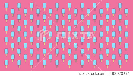 A pop background image in which soda-flavored popsicles are arranged A pop background image in which soda-flavored popsicles are arranged 102920255