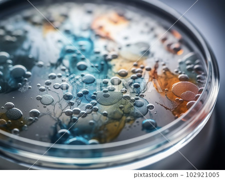 Mold in a Petri dish Black background AI-generated image Generative AI Mold in a Petri dish Black background AI-generated image Generative AI 102921005