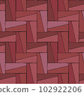 摩洛哥紅色馬賽克瓷磚的無縫插圖。塗鴉矢量圖。 102922206