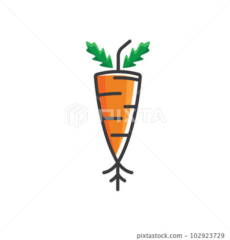 carrot juice logo icon vector concept design template carrot juice logo icon vector concept design template 102923729