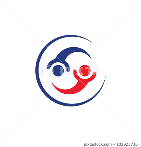 yin yang people icon vector concept design template 102923730