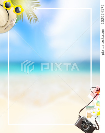 Summer travel image material 102924172