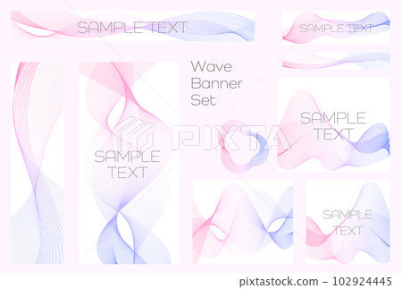 Banner set _ wave Banner set _ wave 102924445