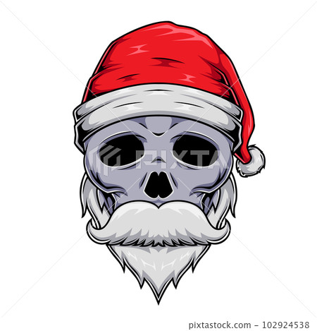 Santa Claus skull graphic character 102924538