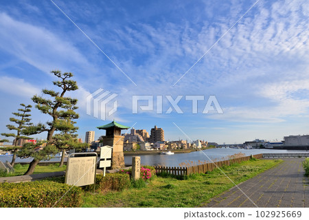 《愛知縣》名古屋市熱田區東海道七里渡口的踪跡 102925669