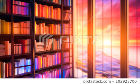 巨大圖書館中發光的書架“人工智能生成的圖像” 巨大圖書館中發光的書架“人工智能生成的圖像” 102925700