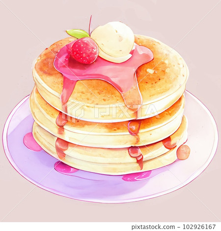 Illustration of pancake 102926167