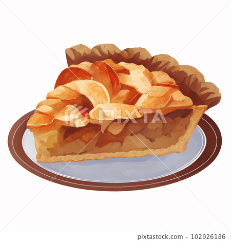 Apple pie illustration 102926186