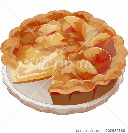 Apple pie illustration 102926188