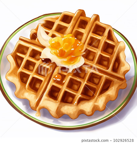 waffle illustrations waffle illustrations 102926528