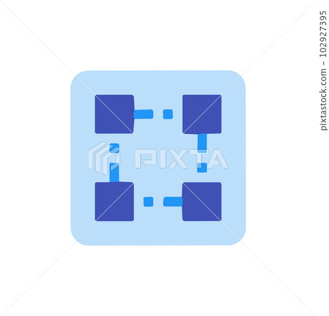 vector icon of blockchain. vector icon of blockchain. 102927395