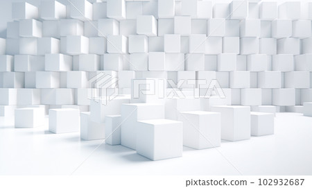 White cube "AI-generated image" 102932687