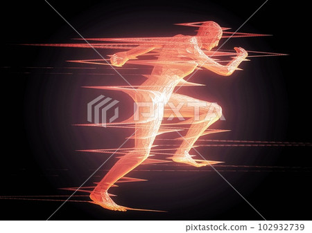 Silhouette illustration of a dancing person Silhouette illustration of a dancing person 102932739
