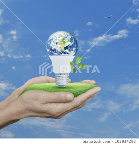 Green ecology and saving energy concept, Elements of this image furnished by NASA Green ecology and saving energy concept, Elements of this image furnished by NASA 102934298