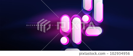 Glowing round shapes abstract background. Template for wallpaper, banner, presentation, background Glowing round shapes abstract background. Template for wallpaper, banner, presentation, background 102934956