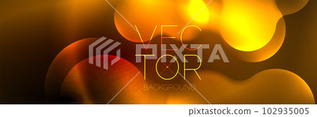 Magic neon glowing lights abstract background wallpaper design, vector illustration 102935005