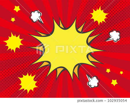 美式漫畫風框紅 美式漫畫風框紅 102935054