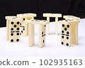 white domino in the form of stonehege 102935163