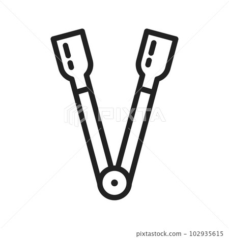 Tongs icon vector image. Tongs icon vector image. 102935615