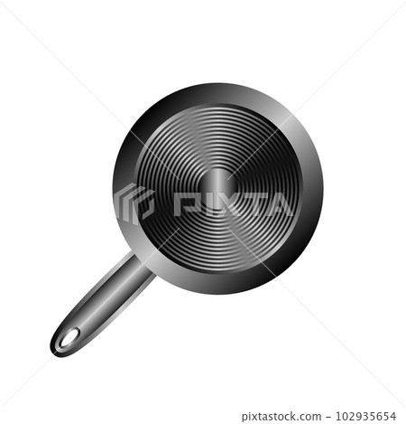 Frying pan icon on white. Frying pan icon on white. 102935654