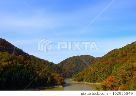 Nagai Dam Nagai Hyakushu Lake Nagai Dam Nagai Hyakushu Lake 102935849