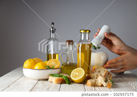 Concept of different world cuisine - Italian food and cuisine 102937175