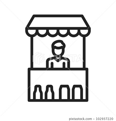 Seller icon vector image. Seller icon vector image. 102937220