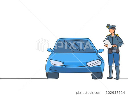 How To Draw A Cartoon Police Car 