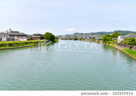 Egawa Bridge / Looking downstream from Kawatana River (Kawatana Town, Nagasaki Prefecture) [May 2023] 102937914
