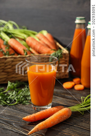 Concept of healthy nutrition and diet with Carrot juice Concept of healthy nutrition and diet with Carrot juice 102938091