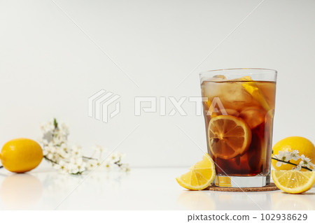 Ice tea - drink for refreshing in hot summer weather 102938629