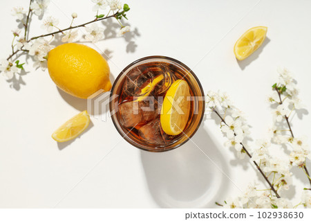 Ice tea - drink for refreshing in hot summer weather Ice tea - drink for refreshing in hot summer weather 102938630