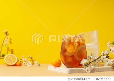 Ice tea - drink for refreshing in hot summer weather Ice tea - drink for refreshing in hot summer weather 102938642