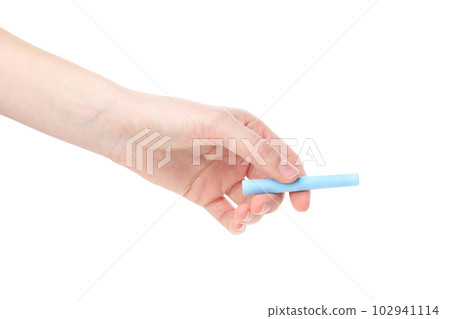 Hand with chalk isolated on white background, PNG Hand with chalk isolated on white background, PNG 102941114