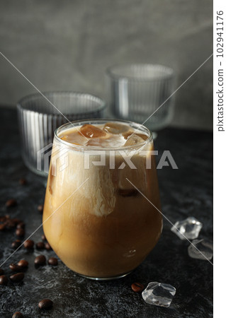 Cold drink for refreshing - ice coffee. Fresh summer drink Cold drink for refreshing - ice coffee. Fresh summer drink 102941176