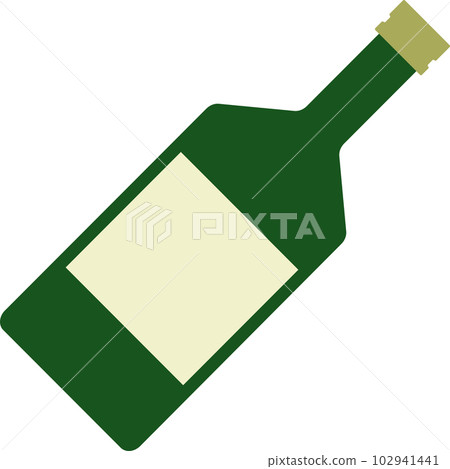 Simple and cute illustration of champagne 102941441