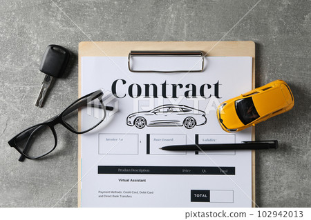 Concept of car purchase and insurance with toy car Concept of car purchase and insurance with toy car 102942013