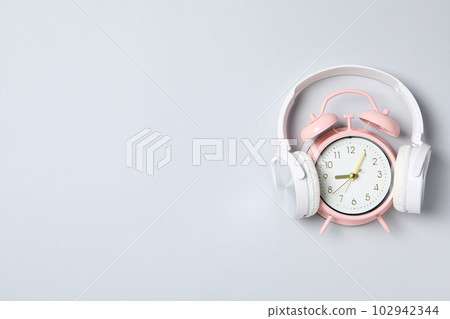 Concept of sleep and wake up with alarm clock Concept of sleep and wake up with alarm clock 102942344