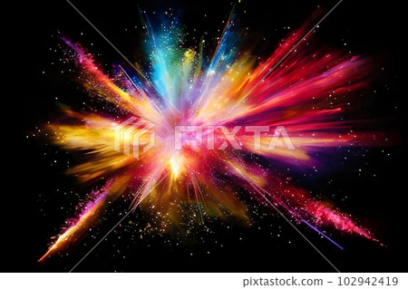 彩色爆炸圖像墨水油漆黑色 彩色爆炸圖像墨水油漆黑色 102942419