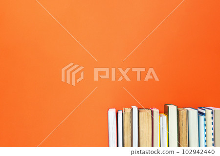 Reading, various literature concept - books, space for text 102942440