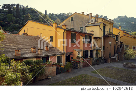 Old colorful houses in Portofino town, Liguria, Italy 102942618