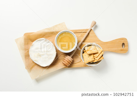 Concept of delicious French food - Camembert cheese Concept of delicious French food - Camembert cheese 102942751