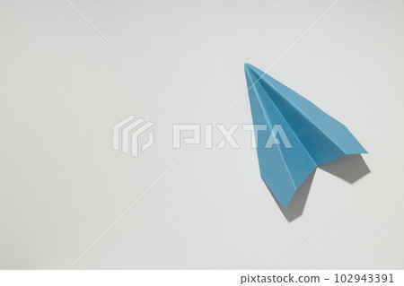 Business, startup and sponsorship concept with paper plane on white background Business, startup and sponsorship concept with paper plane on white background 102943391