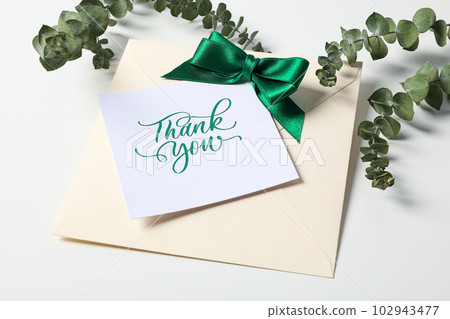 Words of gratitude, gratitude concept, text Thank you 102943477