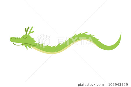 Illustration of the zodiac dragon Flying figure without limbs 102943539
