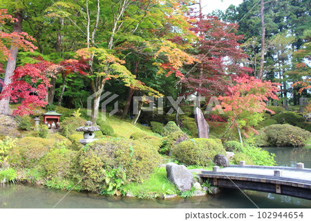 栃木縣日光市日光輪王寺大氣的日本庭園 102944654
